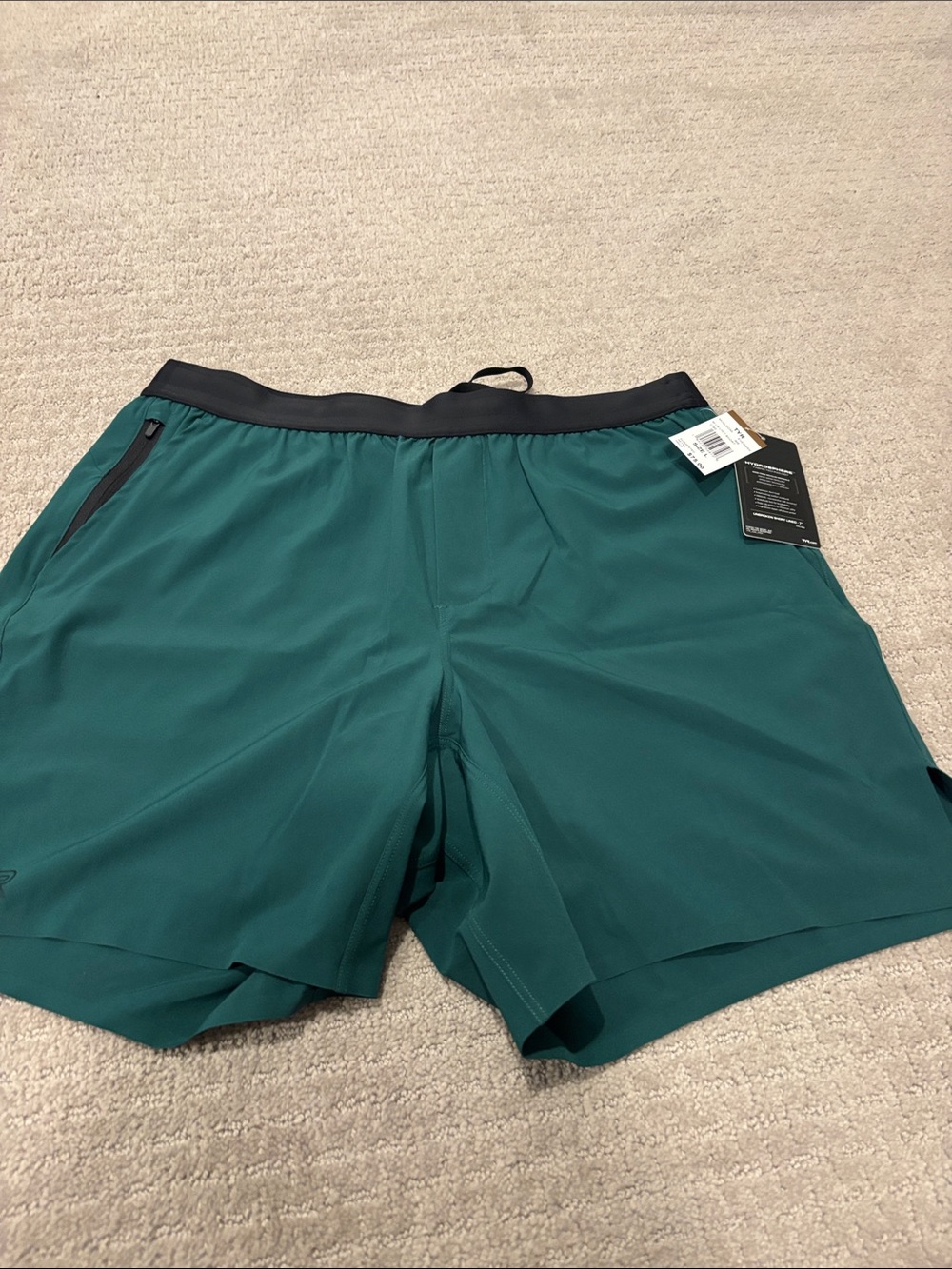 Men's TYR 7” Performance Shorts in Teal with Elastic Waistband